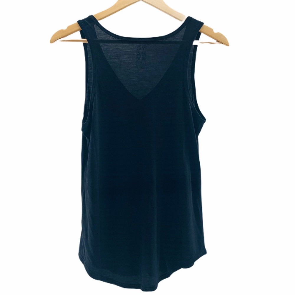 YogaRx Yogarama Black Red Workout Yoga Sleeveless Tank Top Size Medium - Picture 3 of 7